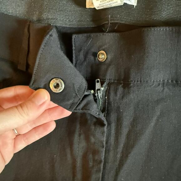 89th & Madison Black Women Trouser Pants Size 10 Skinny Ankle Rayon Stretchy - Picture 4 of 4